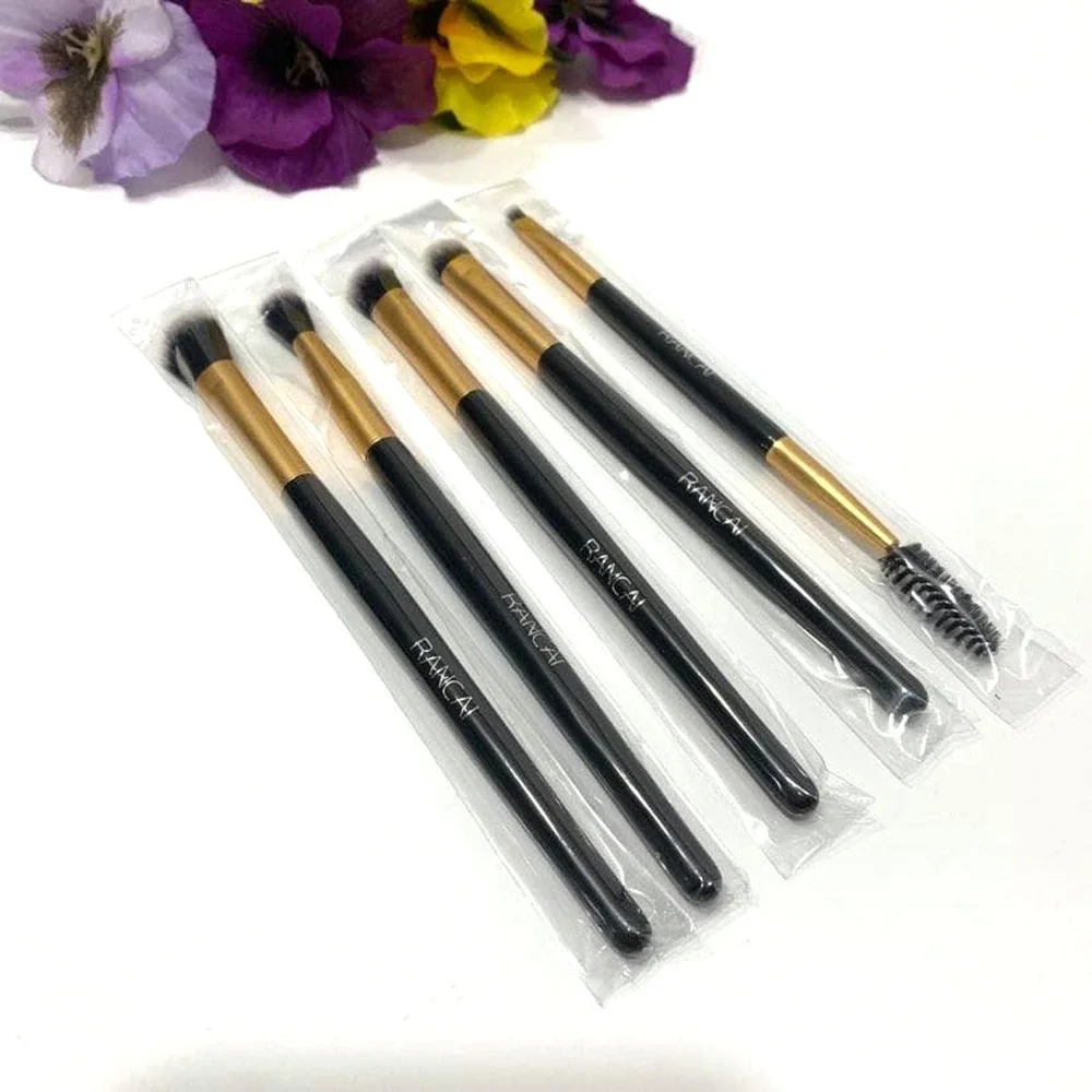 Makeup Brushes Set Rancai Pro 5 Pieces Cosmetic Makeup Tools NEW